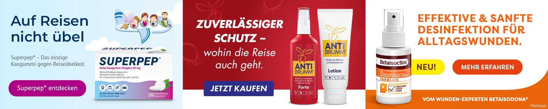 Auf Reisen nicht übel