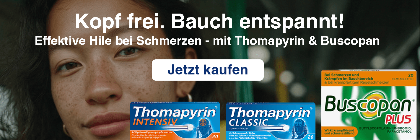 Thomapyrin & Buscopan bei medpex kaufen