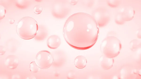 Hyalurontropfen auf rosa Hintergrund