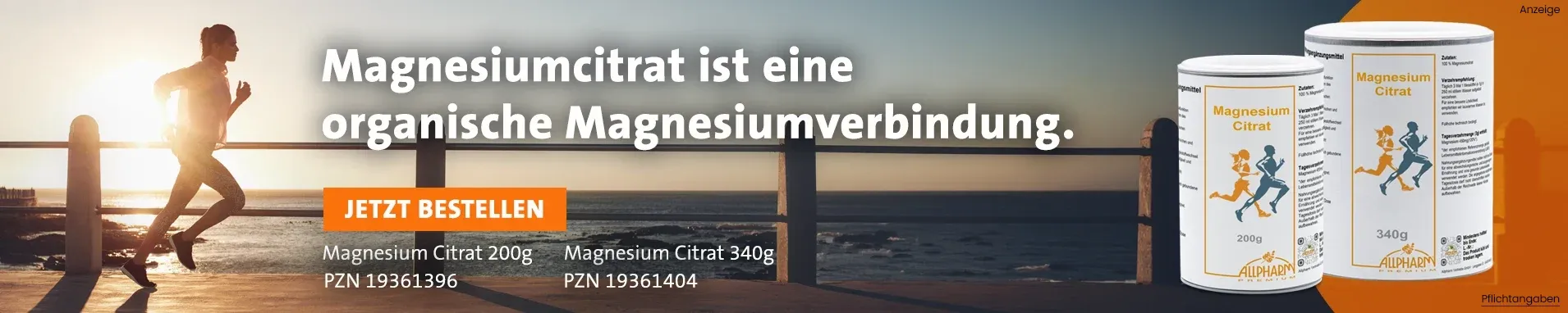 Magnesiumcitrat Pulver Allpharm Premium