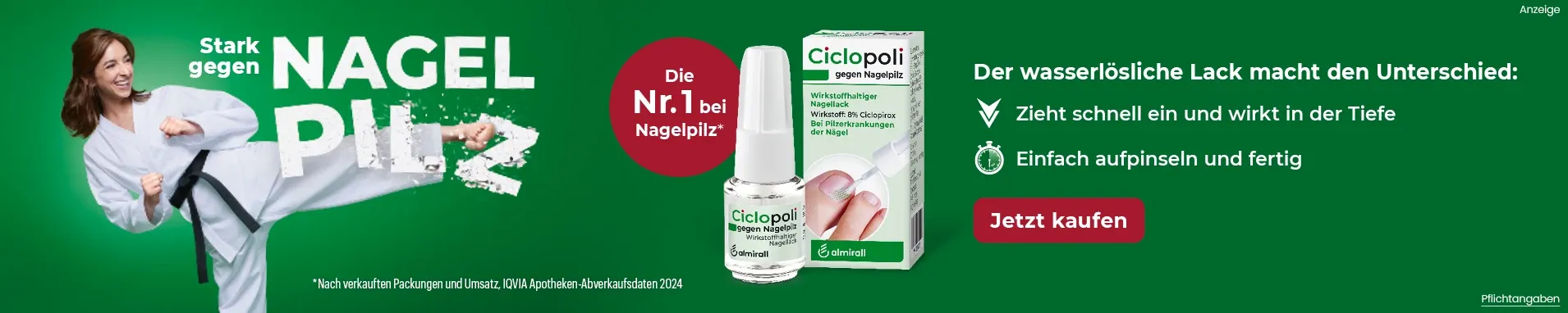 Ciclopoli gegen Nagelpilz