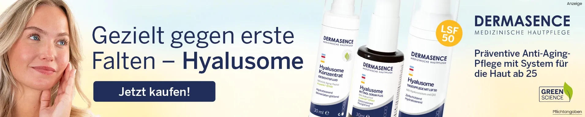DERMASENCE Hyalusome Produkte