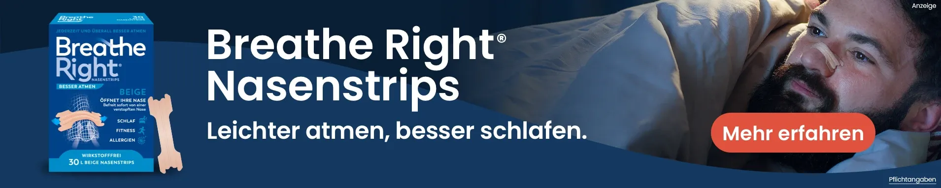 Besser Atmen Breathe Right Nasenpflaster