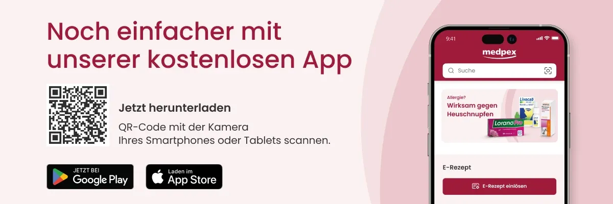 Noch einfacher mit der medpex App