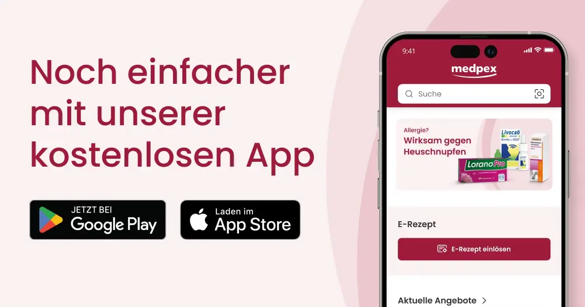 Noch einfacher mit der medpex App