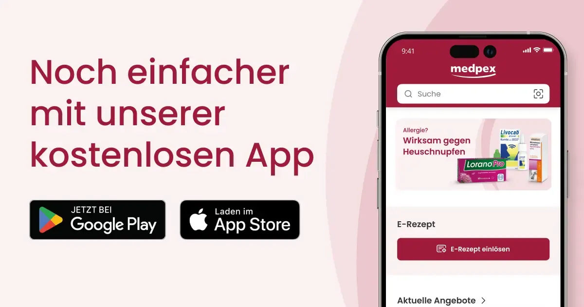Jetzt die medpex App herunterladen