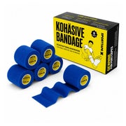 SPORTTAPE Selbstklebender verband - 6 Rollen, 5 cm x 4,5 m Blau 6 St
