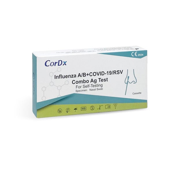 CorDx 4in1 Antigen Kombitest + Gratis Nanovio FFP2 20 St