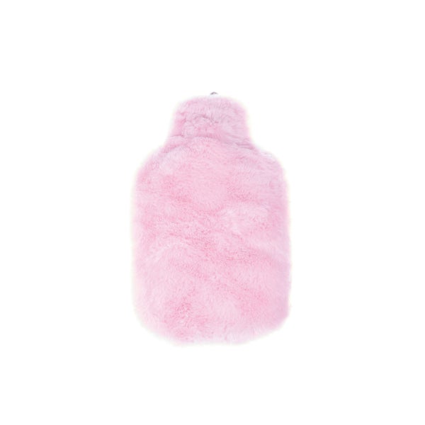 Wärmflasche Öko 0,8 l Langhaar-Flauschbezug rosa 1 St