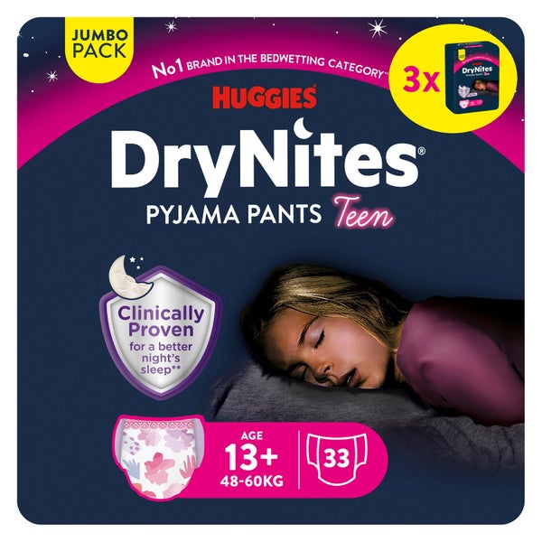 Huggies DryNites Nachtwindeln Mädchen 13-17 Jahre, 33 St. 33 St