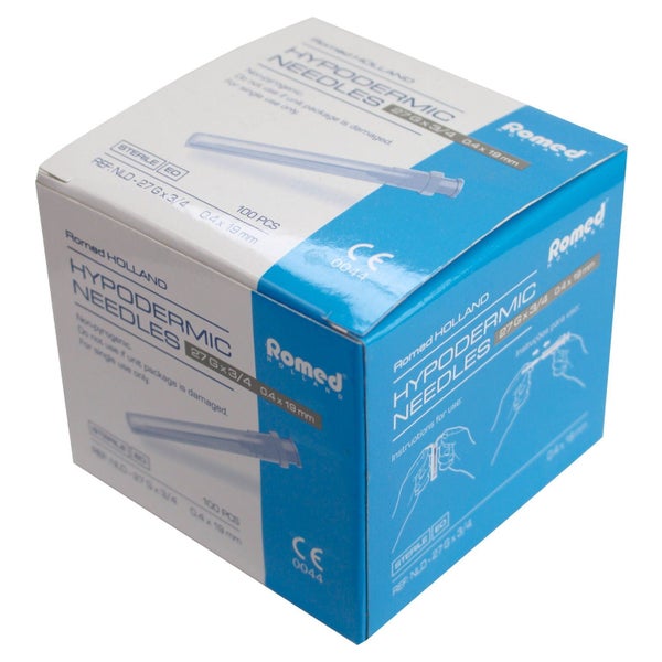 Romed Injektionskanülen steril 100 Stück (27 G grau 0,4 x 20 mm) 100 St