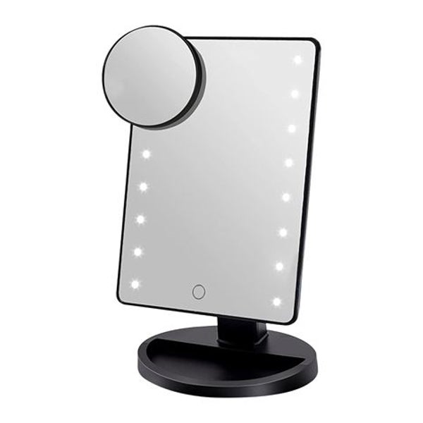 UNIQ Klassisk Star LED-Schminkspiegel - Schwarz
