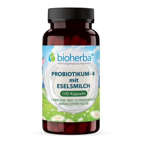 Bioherba Probiotikum - 4 mit Eselsmilch Kapseln 100 St
