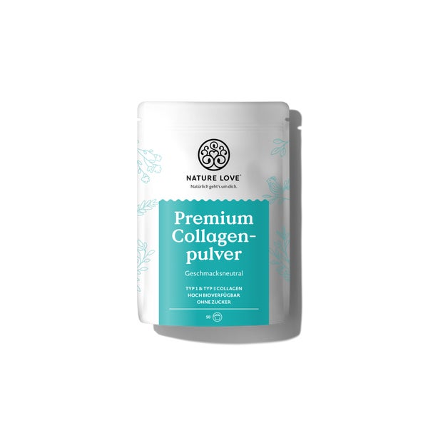 Premium Collagenpulver geschmacksneutral 500 Gramm Pulver Nature Love  g
