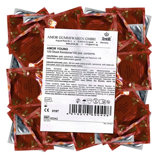 Young Kondome 100er Maxipack – schmal & sicher (100 Kondome) 100 St
