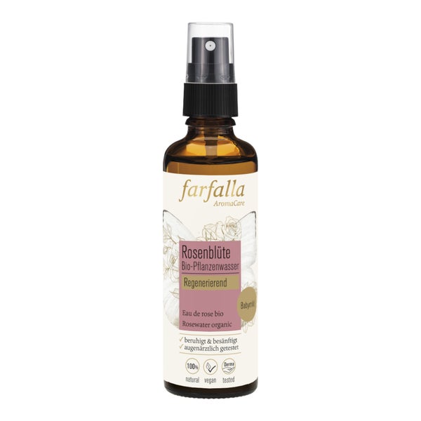 Farfalla Rosenblüte Bio- Pflanzenwasser 75 ml