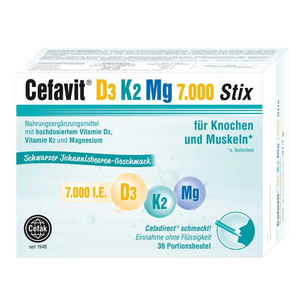 Cefavit D3 K2 Mg 7.000 I.e. Stix Granulat 36 St