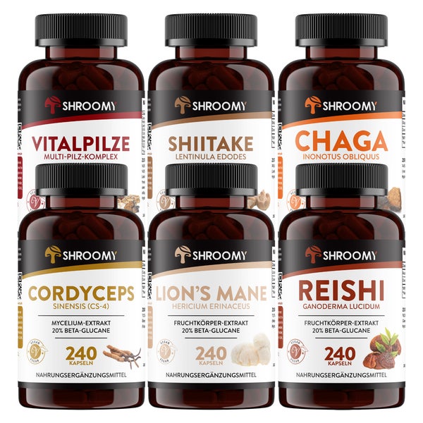 SHROOMY Ultimate Extrakt Kapseln Set 6x240 St