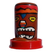 Scherzkondom «Tiki Totem Hawai» – handbemaltes Gag-Kondom (1 Stück) 1 St