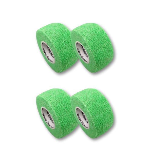 LisaCare Fingerpflaster 2,5cm x 4,5m - 4er Set Neongrün 4 St