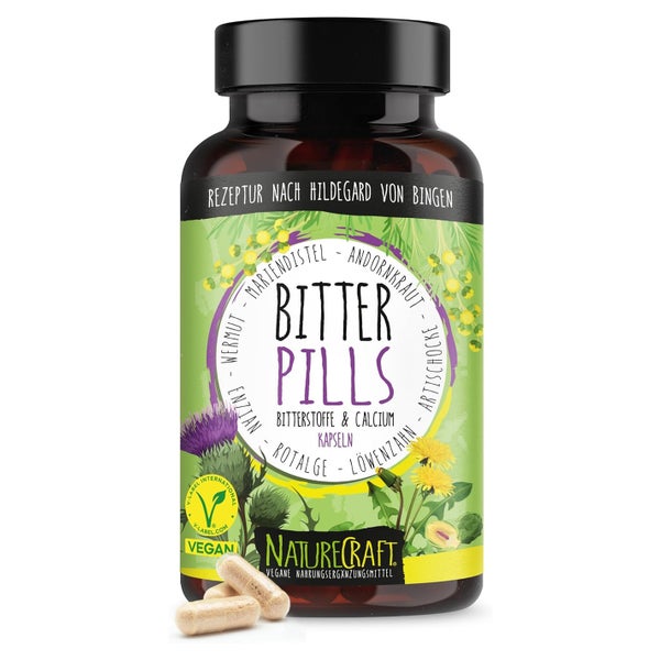 NatureCraft Bitter Pills – Hochdosierte Bitterstoff-Kapseln 90 St