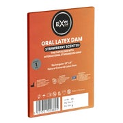 Produktabbildung: «Strawberry Scented Oral Latex Dam» - hauchdünnes Lecktuch (1 Tuch) 1 St