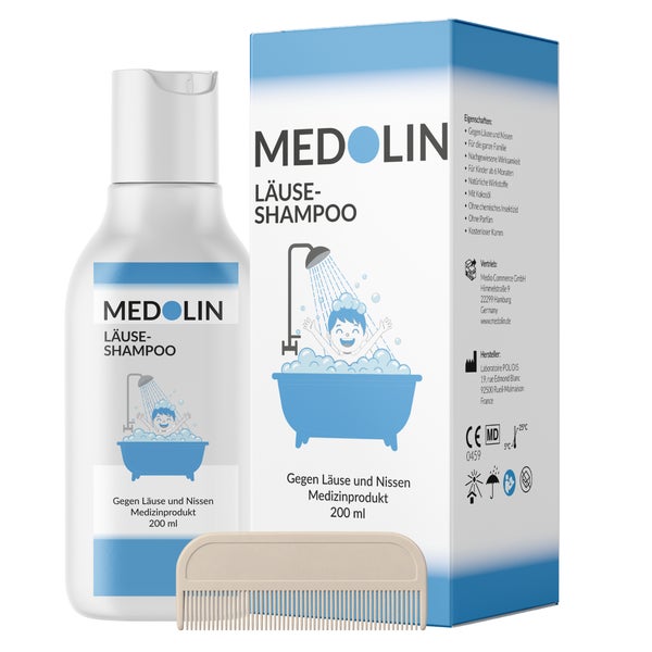 Medolin® Läuseshampoo - 200 ml - Effektives Läusemittel 200 ml