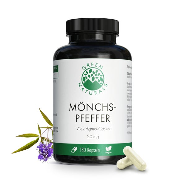 GREEN NATURALS Mönchspfeffer 20 mg hochdosiert 180 St
