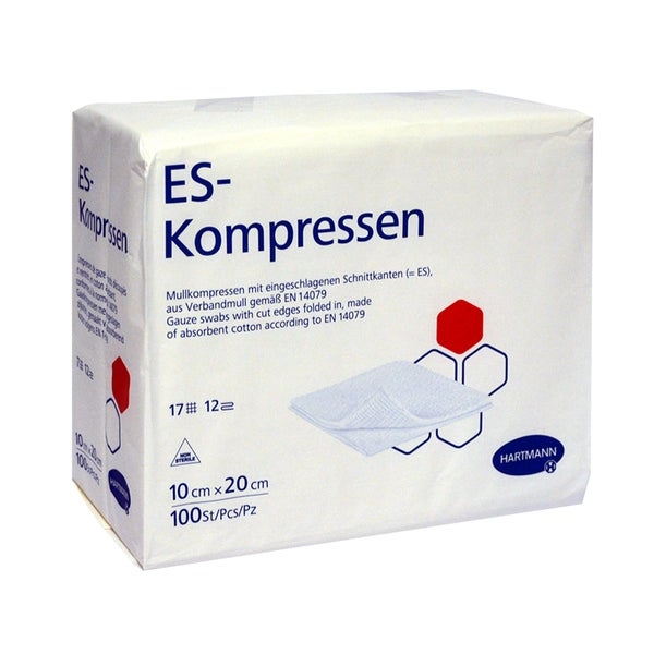 Es-kompressen Unsteril 10x20 cm 12fach 100 St