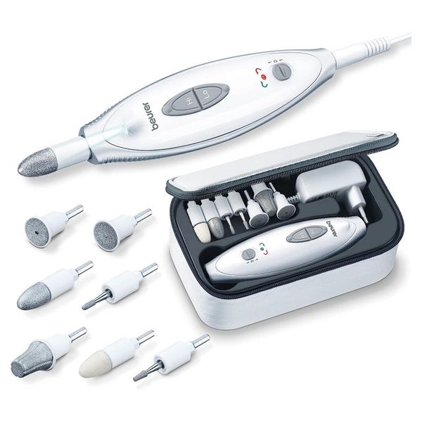 Beurer Maniküre-/ Pediküre-Set, elektrische Nagelfeile mit 7 Aufsätzen 1 St