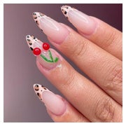 Künstliche Fingernägel Stiletto Leopard 3D Kirschen AHF5 1 St