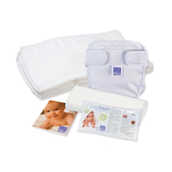 Bambinomio Miointro kit Small Set Wiederverwendbare Stoffwindeln 5-7kg weiß 1 St