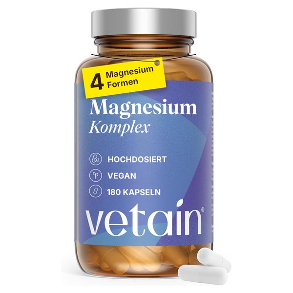 VETAIN Premium Magnesium Komplex - hochdosiert - vegan 180 St