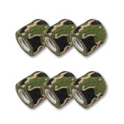 Produktabbildung: LisaCare Pflasterverband - 5cm x 4,5m - 6er Set Camo-Grün 6 St