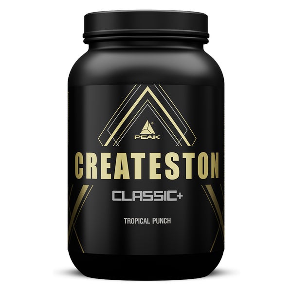 PEAK Createston Classic+ - 1648g - Geschmack Tropical Punch I 15 Portionen I Post Workout I ALL in One I über 60 Schlüsselsubstrate I mit Whey Isolat, Hydrolysat, Kollagen I Creatin I Kohlenhydratmatrix I Muskelaufbau 1648 g