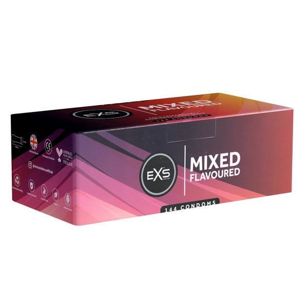 «Mixed Flavoured» - 144 vegane Aroma-Kondome (144 Kondome) 144 St