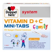 Doppelherz Vitamin D+c Mini-tabs Family System 20 St