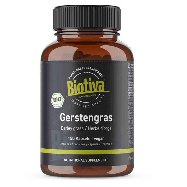 Biotiva Gerstengras Kapseln Bio 90 g