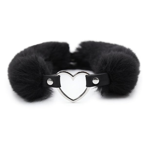 Fur Collar schwarz 1 St
