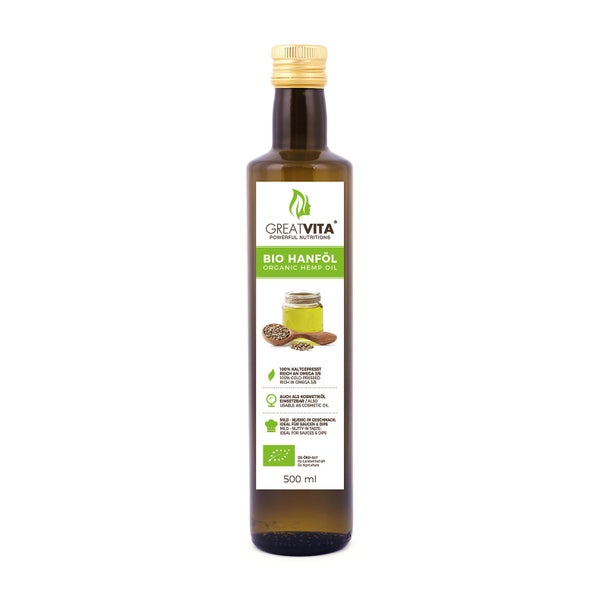 GreatVita Bio Hanföl 500 ml
