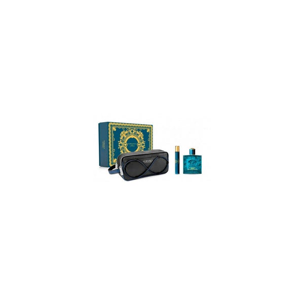 Versace Eros Pour Homme Eau De Parfum Spray 100ml Set 3 Artikel 0,11 l