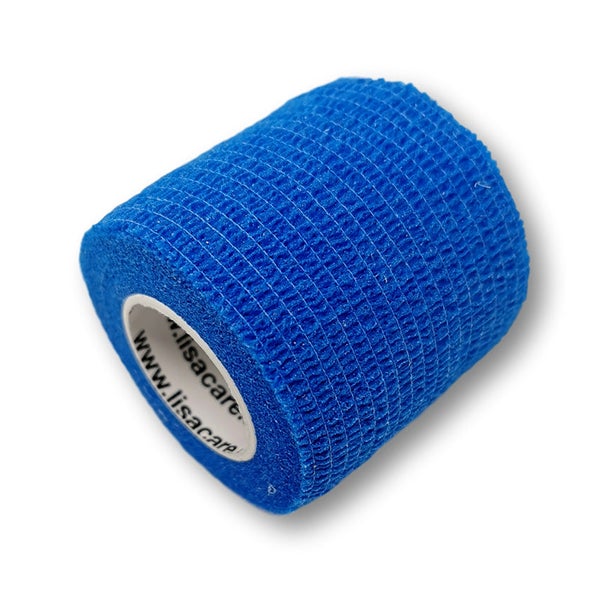 LisaCare latexfreier Pflasterverband - Blau - 5cm x 4,5m 1 St