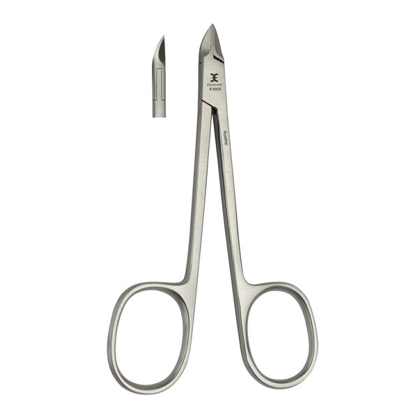 Nagelhautzange 10 cm, Schneide gerade mit Scherengriff 1 St