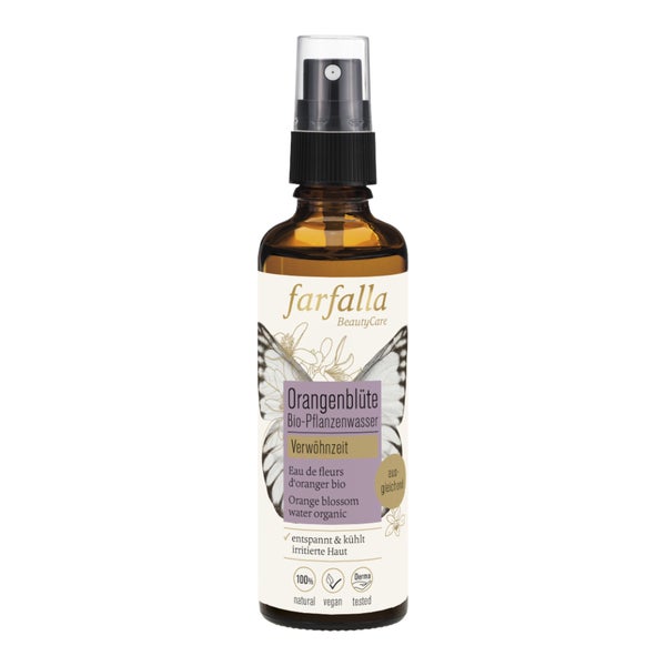 Farfalla Orangenblüte Bio- Pflanzenwasser 75 ml