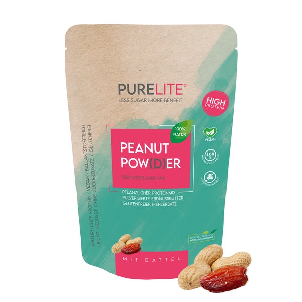 PURELITE PEANUT Pulver mit Dattel