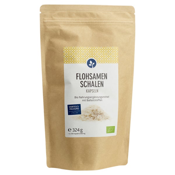 Flohsamenschalen 500 mg Bio Kapseln 540 St