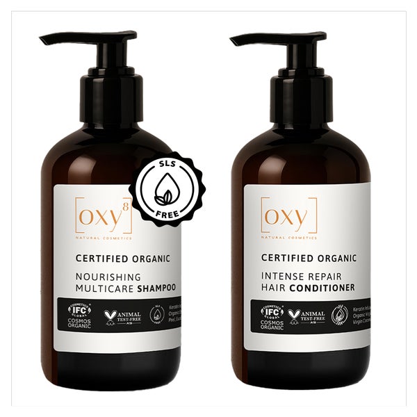 OXY8 NATURKOSMETIK HAARPFLEGE SET – Shampoo & Conditioner 500 ml