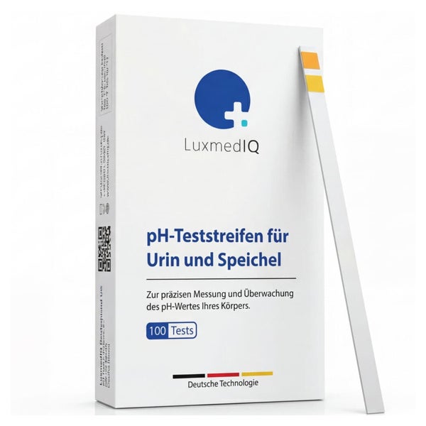LuxmedIQ pH-Teststreifen für Urin & Speichel 100 St