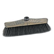 SOREX Zimmerbesen Holz mit Eurogewinde, Roßhaar, dunkel gebeizt 28cm 1 St