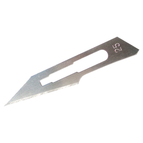 Skalpellklinge Nr. 25 für Halter Nr.4-10 Stück steril 1 St
